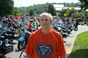 Anthony Castelli at Hero's motorcycle ride