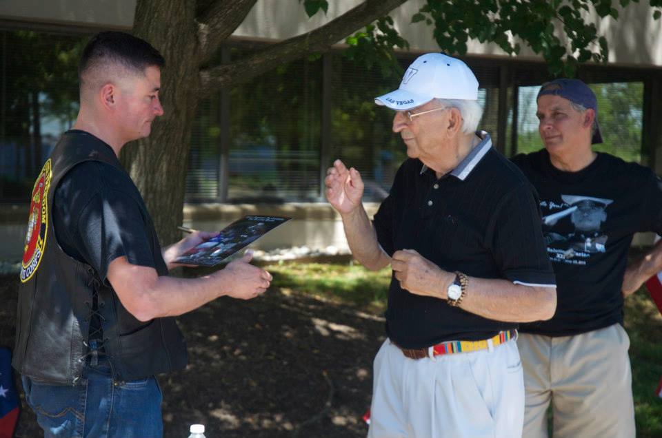 Timothy Chambers Honors Local Veteran Joseph Castelli